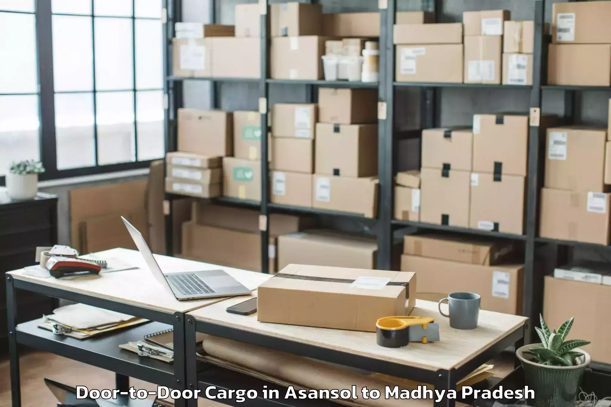 Affordable Asansol to Tikamgarh Door To Door Cargo